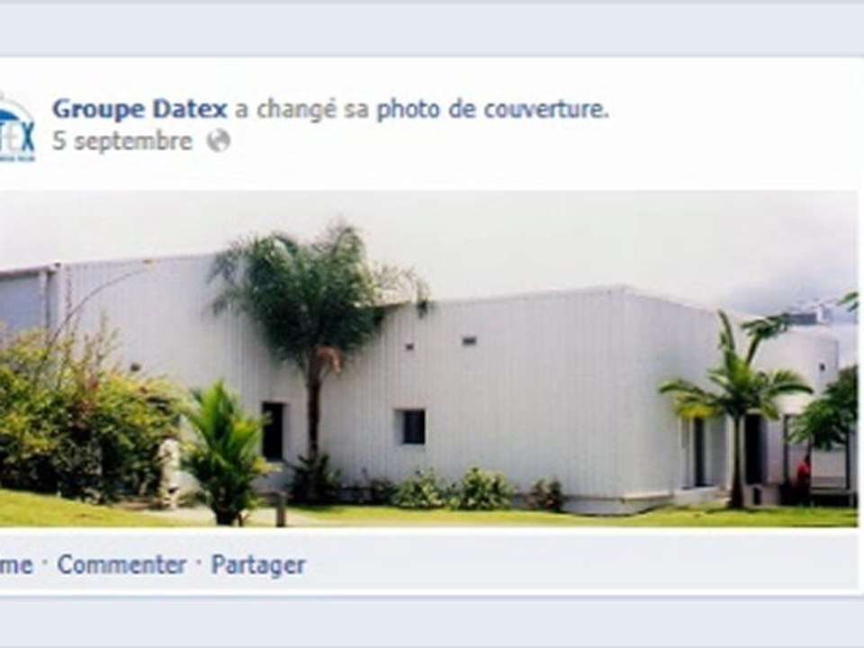 Page Facebook de Datex Martinique