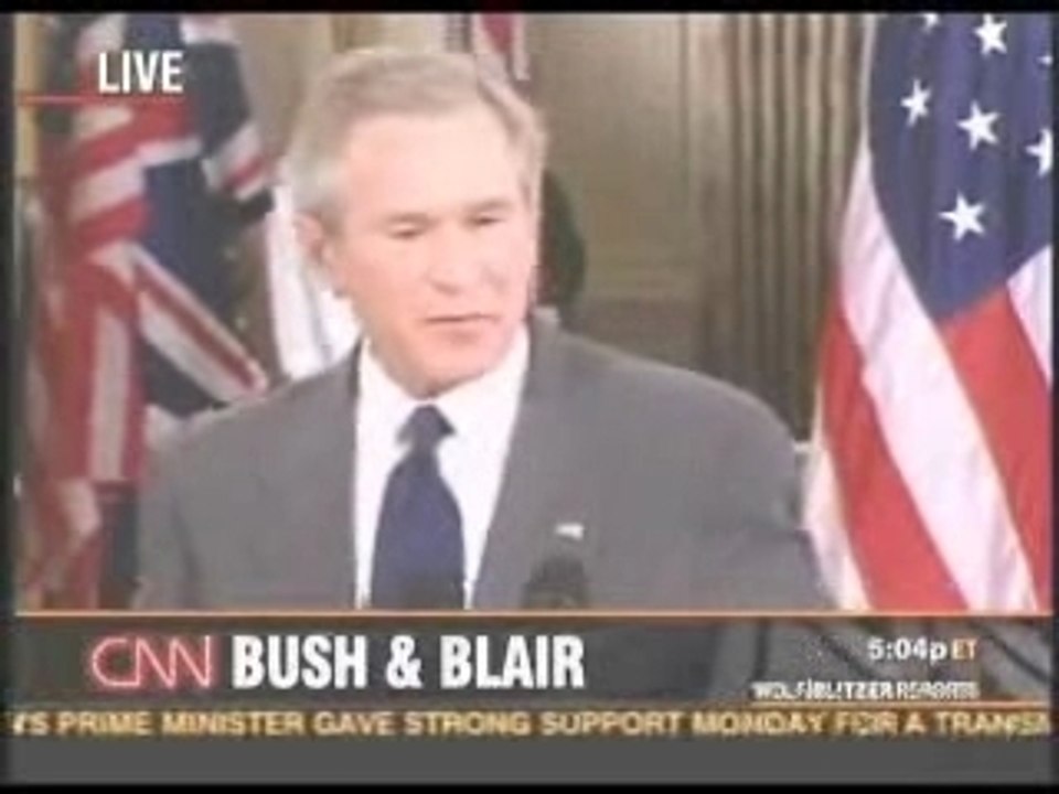 George Bush and his Dog (Tony Blair)