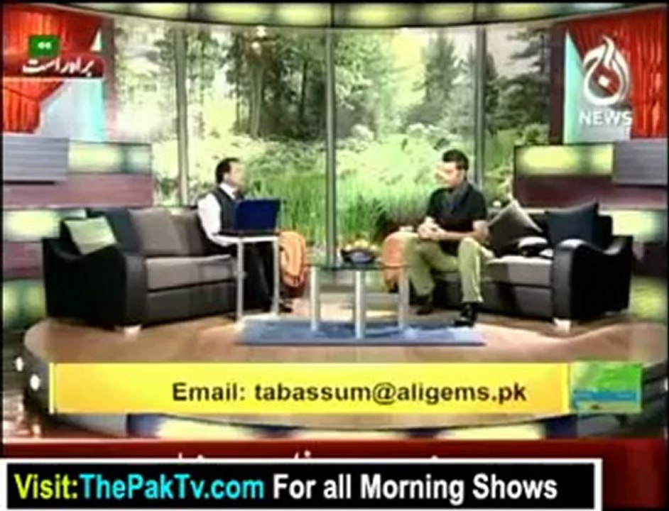 Aaj Subh with Ali Salman - 12th September 2012 - Part 1