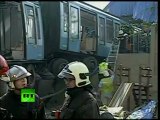 CCTV: Chile subway train crashes into condominium