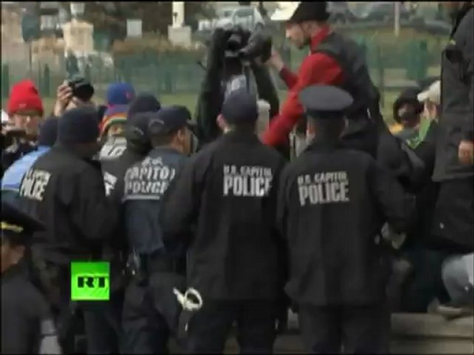 Occupy Congress video: Police arrest OWS protesters