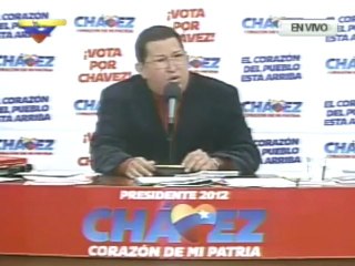 (Vídeo) Rueda de prensa del candidato Hugo Chávez - (3/8)