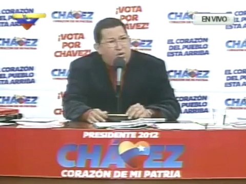 (Vídeo) Rueda de prensa del candidato Hugo Chávez - (3/8)