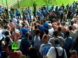 Police Brutality: Video of cops fiercely beating Zenit fans at game