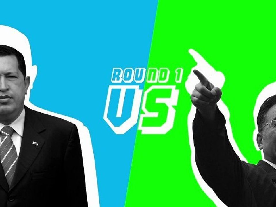 Pierre feuille ciseaux avec des chefs d'état