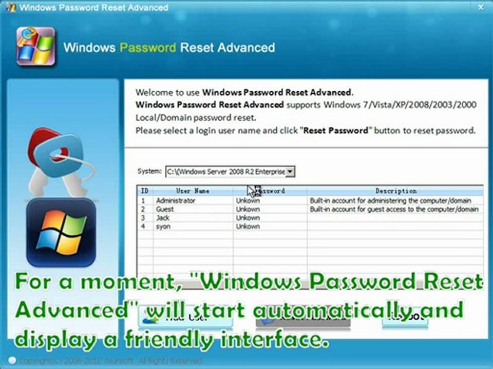 Windows Server 2008(r2) Password Recovery - Recover Server 2008 Administrator Password