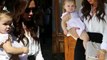 Baby Harper Accompanies Victoria Beckham to a Day of Presentations