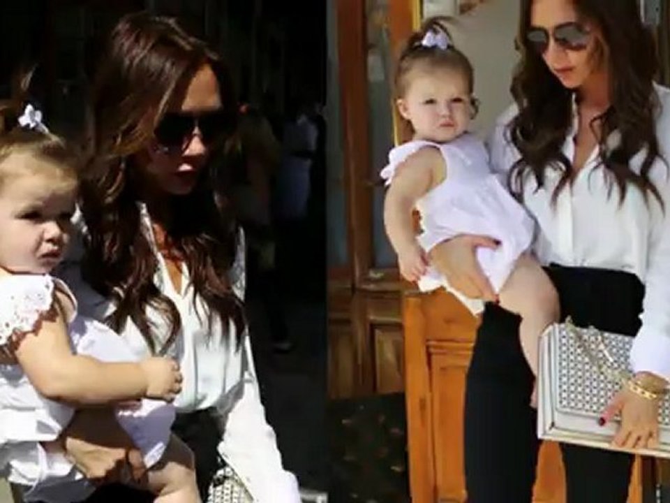 Baby Harper Accompanies Victoria Beckham to a Day of Presentations