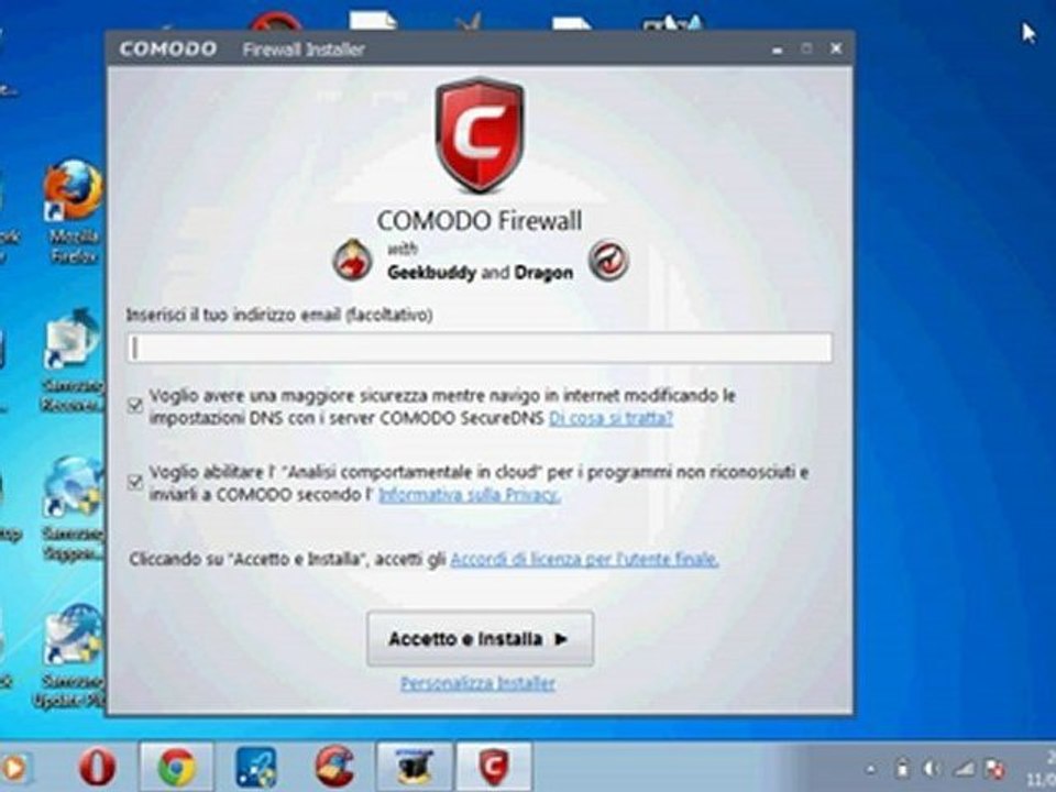 Installare COMODO ANTIVIRUS
