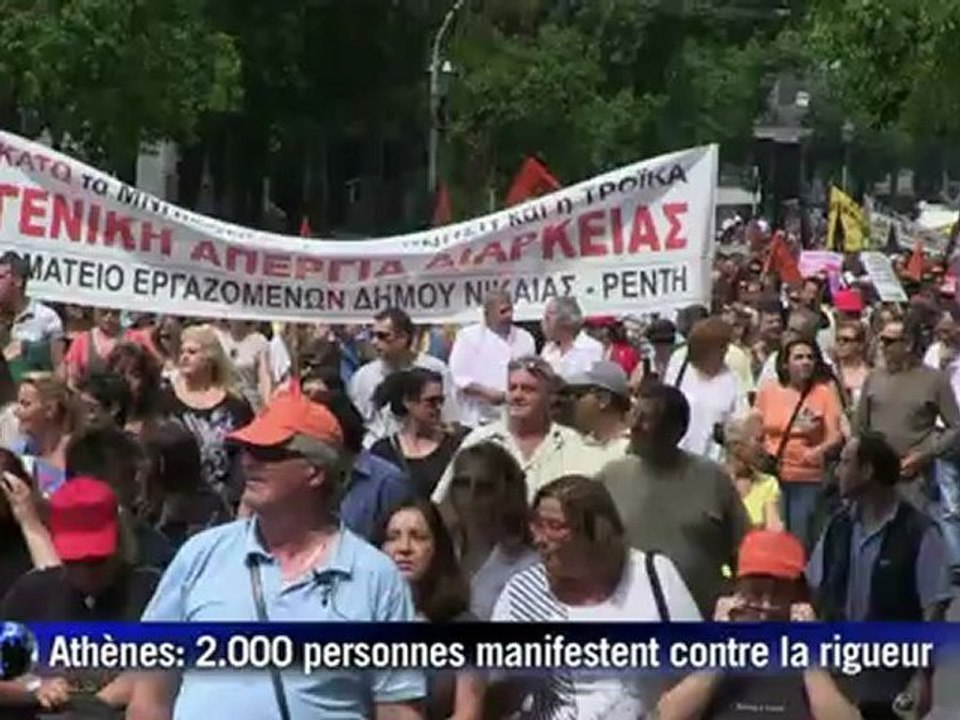 Manifestations et débrayages en Grèce contre la rigueur