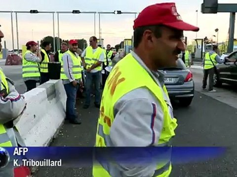 Nouvelle opération péage gratuit à Senlis par les PSA d'Aulnay