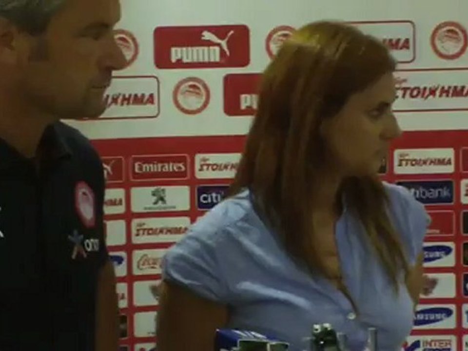 Δηλώσεις Μπερντ Στορκ μετά τη νίκη της ομάδας Νέων του Ολυμπιακού επί της Άρσεναλ