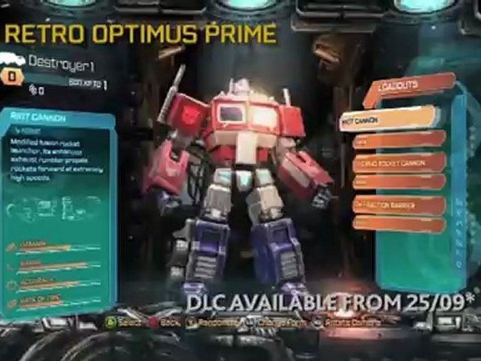 Transformers: Fall of Cybertron - DLC Trailer