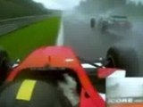 Amazing reactions in a racing car at 150 mph