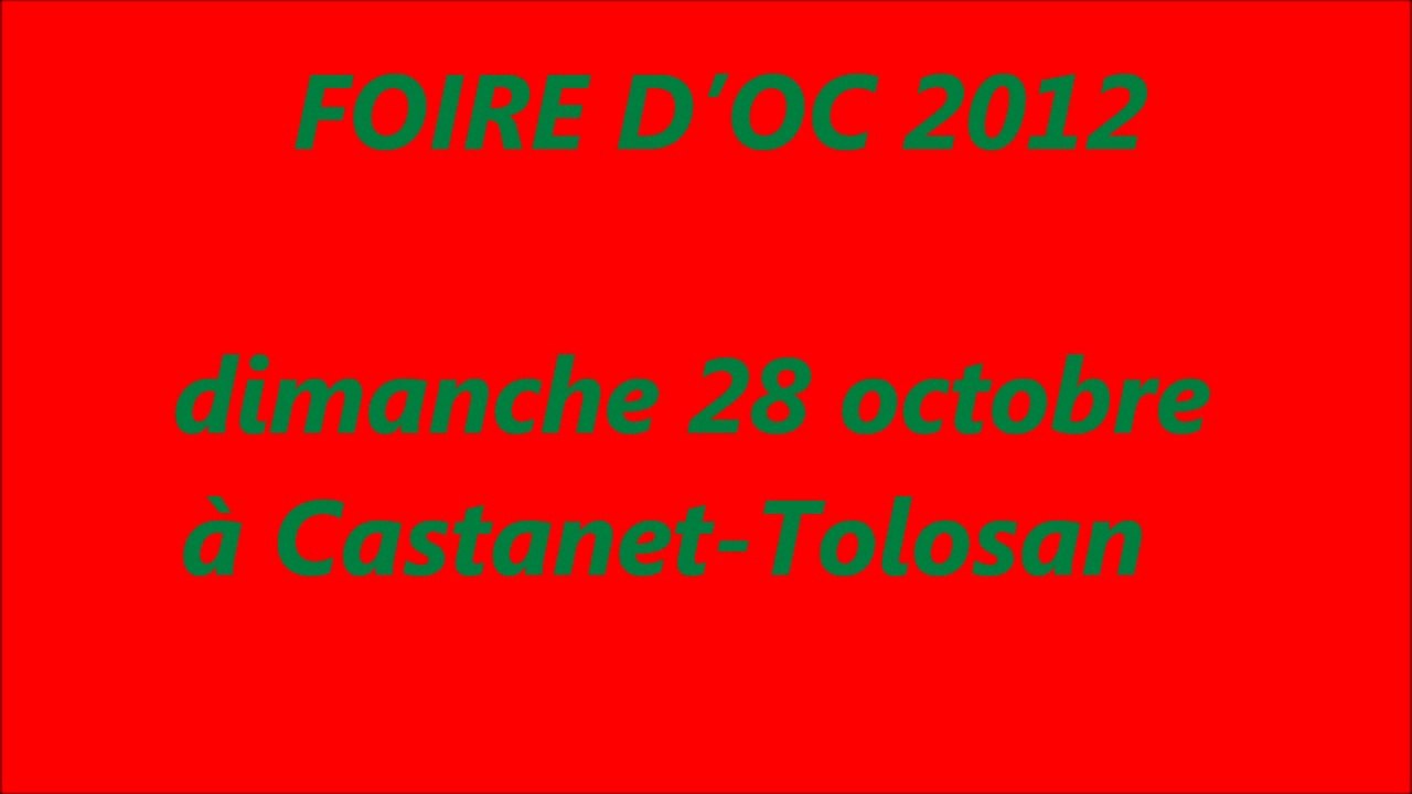 FOIRE D'OC 2012  Les basques débarquent à Castanet Tolosan
