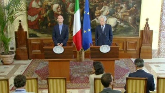 Roma - Incontro Monti-Lamy (12.09.12)