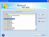 Add Multiple PST files to MS Outlook - Kernel Data Recovery