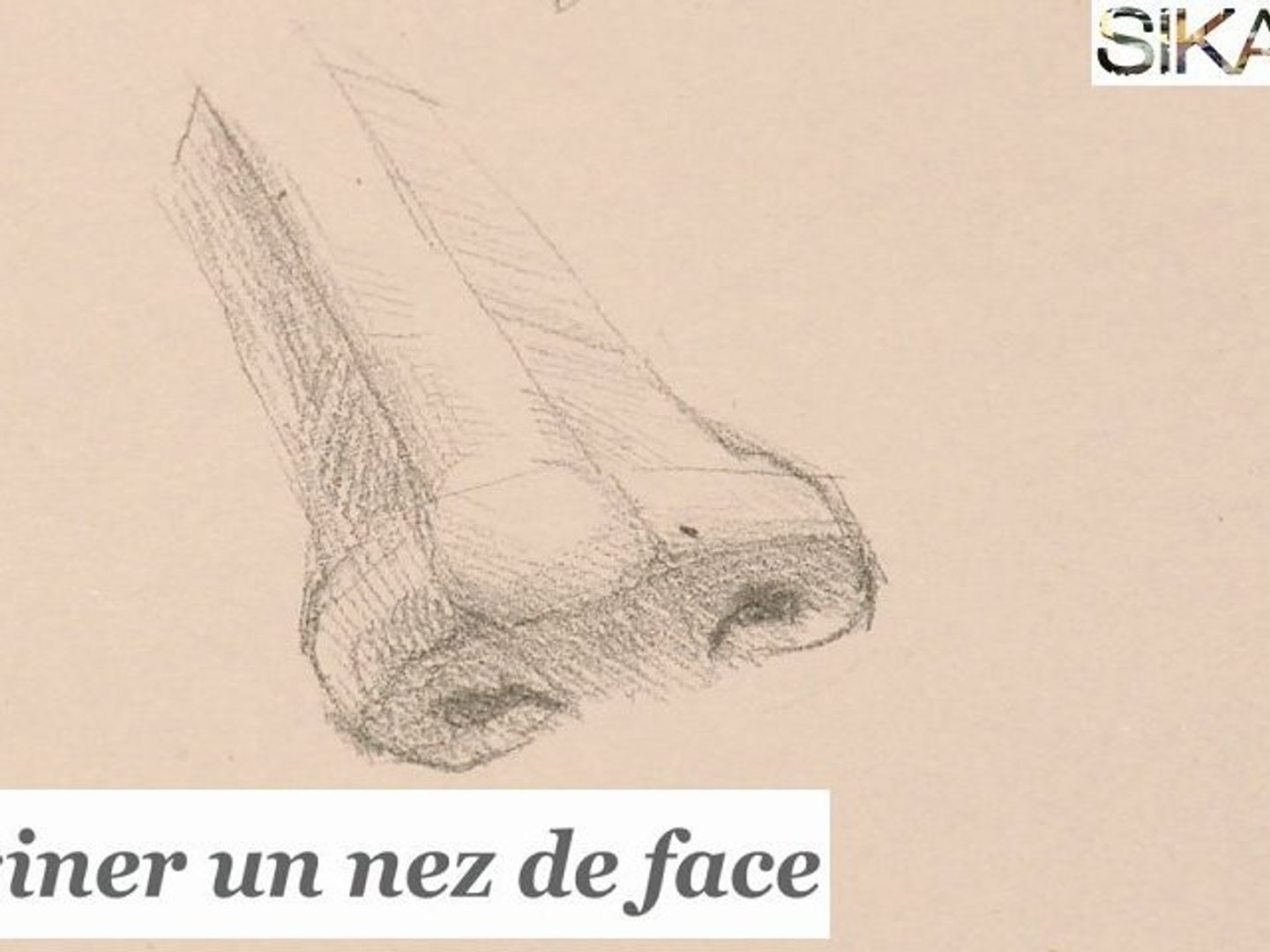 Comment dessiner un nez de face ? - HD, image size:1440x1080