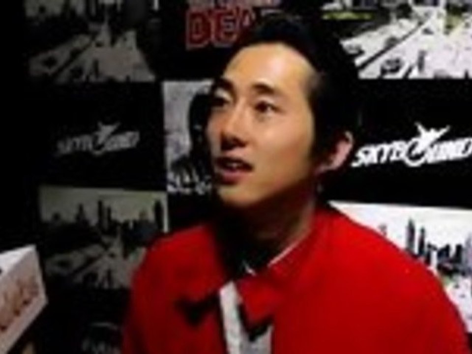 Steven Yeun (Glenn) at The Walking Dead 100th Issue Party