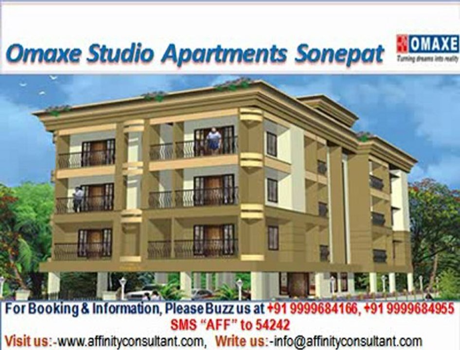 09999684166 Omaxe City New 1BHK Studio Apartments Nh 1 Sonepat