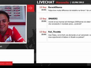 Felipe Massa videochat, 13th Sept