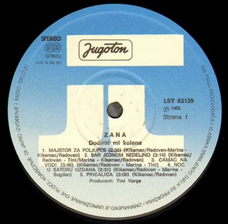 BAR JEDNOM NEDELJNO - ZANA (1982)