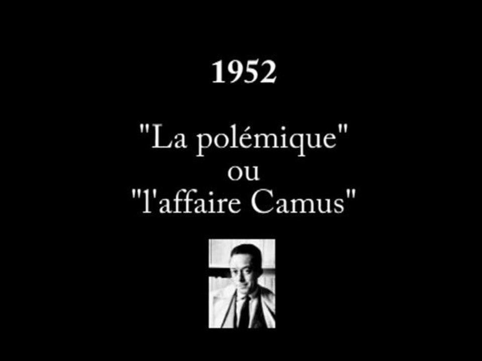 Camus | L'Homme révolté | la polémique Jeanson