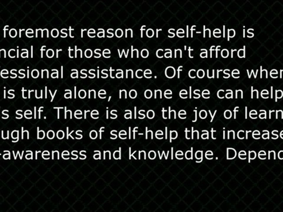 Reasons for Helping One’s Self
