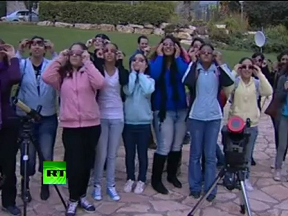 Video of partial solar eclipse seen around the world on January 4, 2011