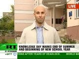 Kids back to school in Russia - summer's over