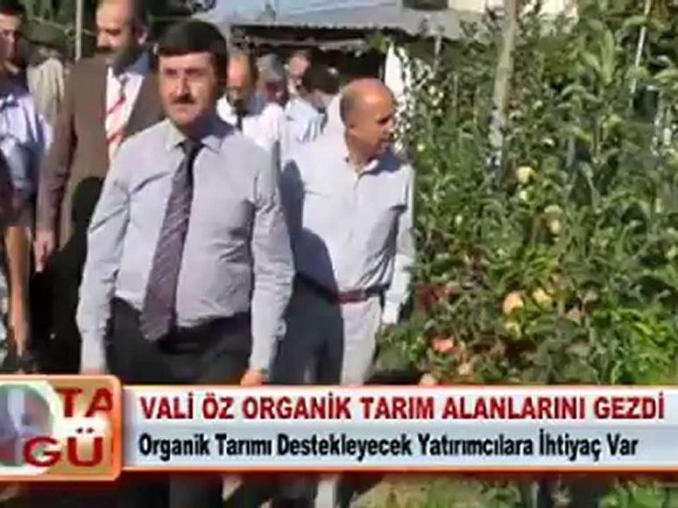 VALİ ÖZ, ORGANİK TARIM ALANLARINI GEZDİ