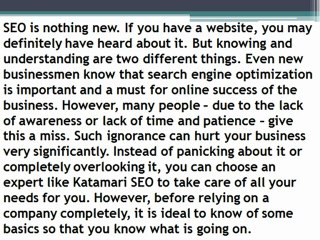 Search Engine Optimization