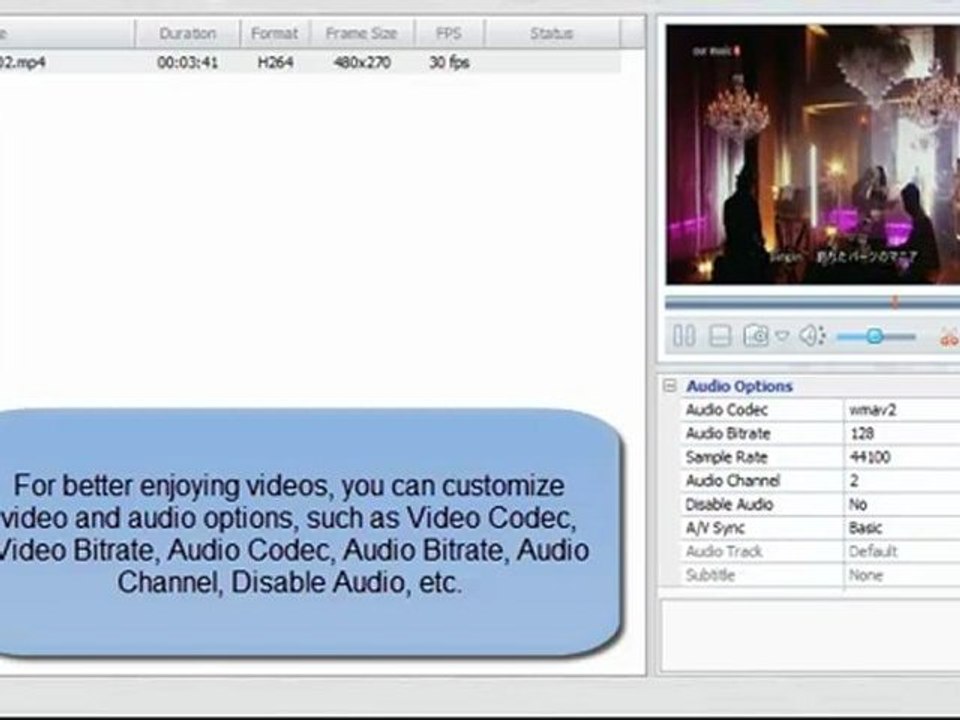 Aura Free Video Converter - Convert Videos to AVI, MP4, WMV, MKV, FLV, SWF or 3GP