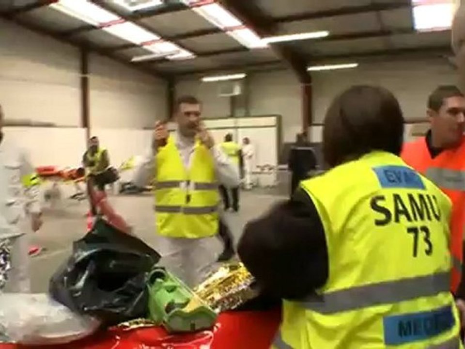Exercice de sécurité aérienne à Chambéry