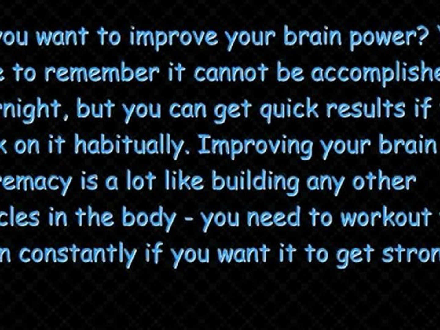 ⁣How to increase brain power