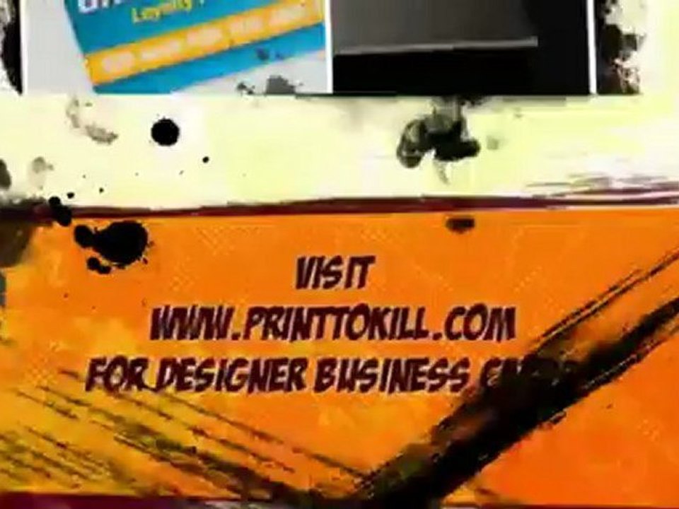 Die-cut business cards