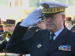 Décoration du drapeau de la base pétrolière interarmées du SEA de la croix de la valeur militair