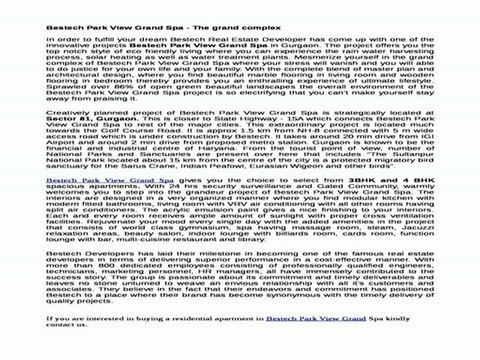 Bestech Park View Grand Spa - The grand complex