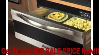 SPECIAL DISCOUNT 27 Millennia Warming Drawer, in Stainless Steel with Horizontal Black Glass
