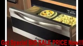 27 Millennia Warming Drawer, in Stainless Steel with Horizontal Black Glass FOR SALE