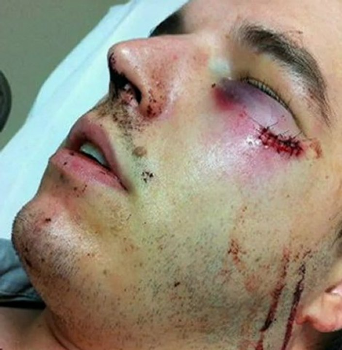 Brutal taxi attack captured on camera