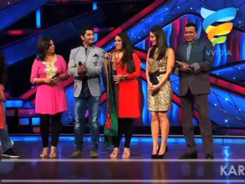 Kareena & Madhur on the set of Dance Ke Superkids