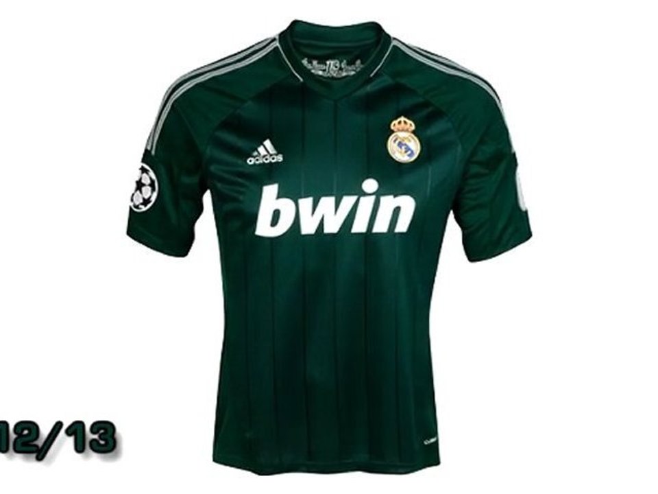 Les 10 derniers maillots "Third" du Real Madrid
