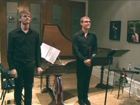 Vincent Lauzer à la flûte à bec et Mark Edwards au clavecin - Maison de la Musique Sorel-Tracy