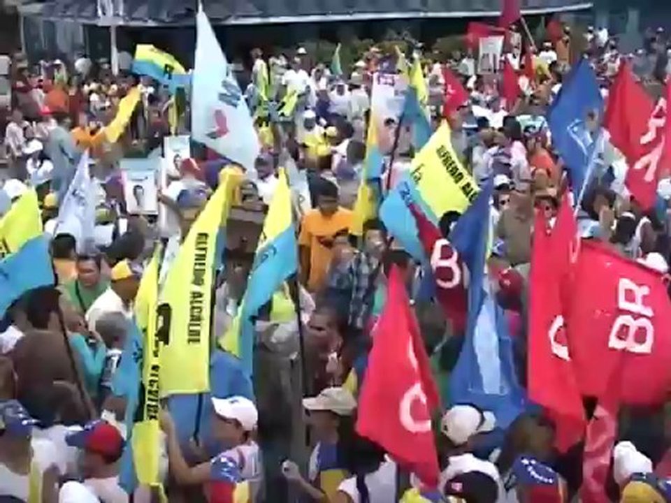 Así recibieron los larenses a Capriles