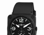 Cheap  Bell & Ross Women's BRS-MATTE Aviation Black Small Seconds Dial Watch Watch