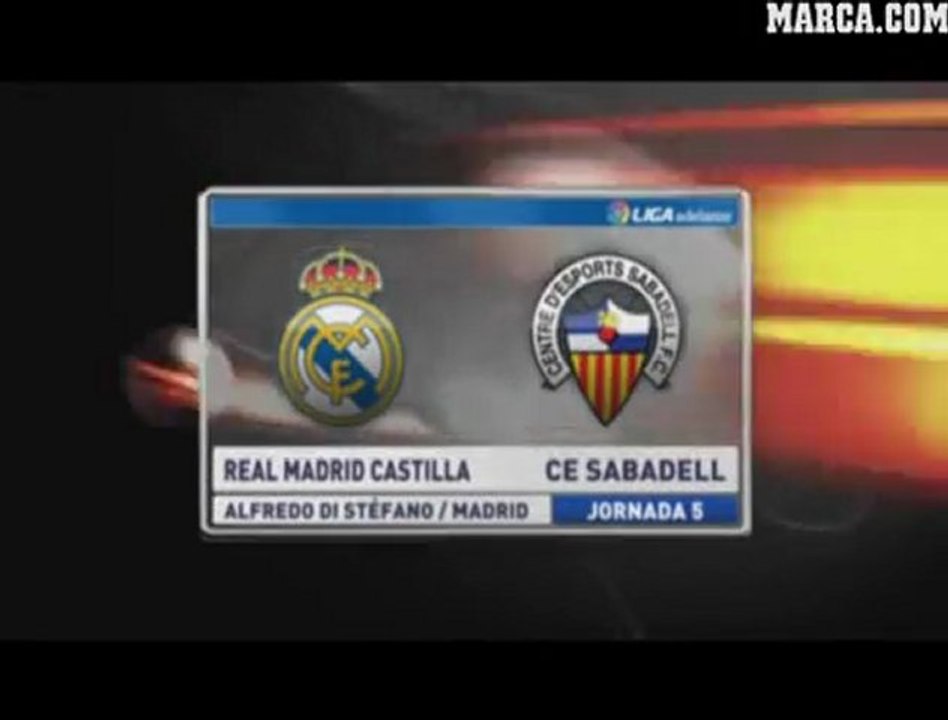 Liga Adelante Real Madrid B 2	 Sabadell 3