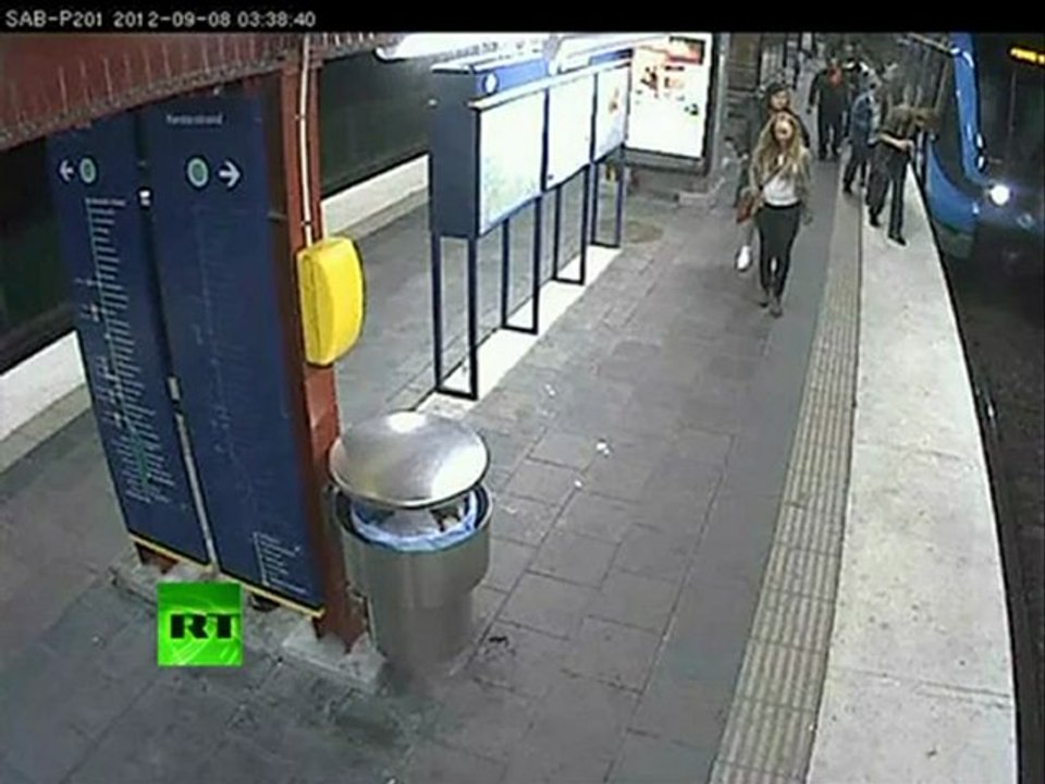 Shock CCTV: Man falls onto tracks, gets robbed and run over by train