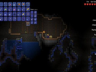 (Terraria_aventure)-Les Geeks de Terraria part7 "J'adore MINNNEERRR"