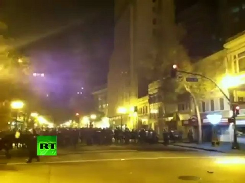 Oakland Occupied video: Flashbangs & tear gas at general strike